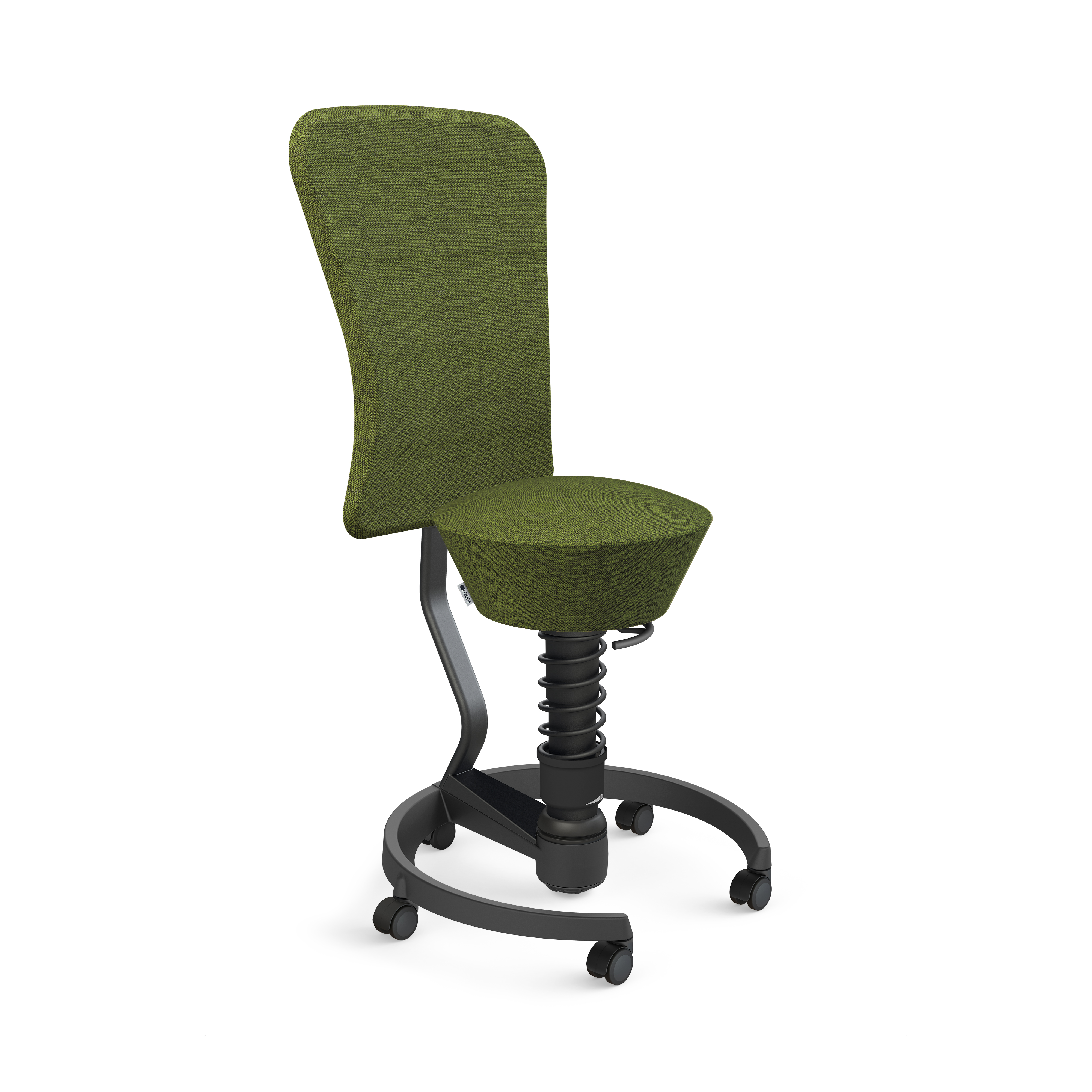 3-D-Hocker Swopper mit Rückenlehne