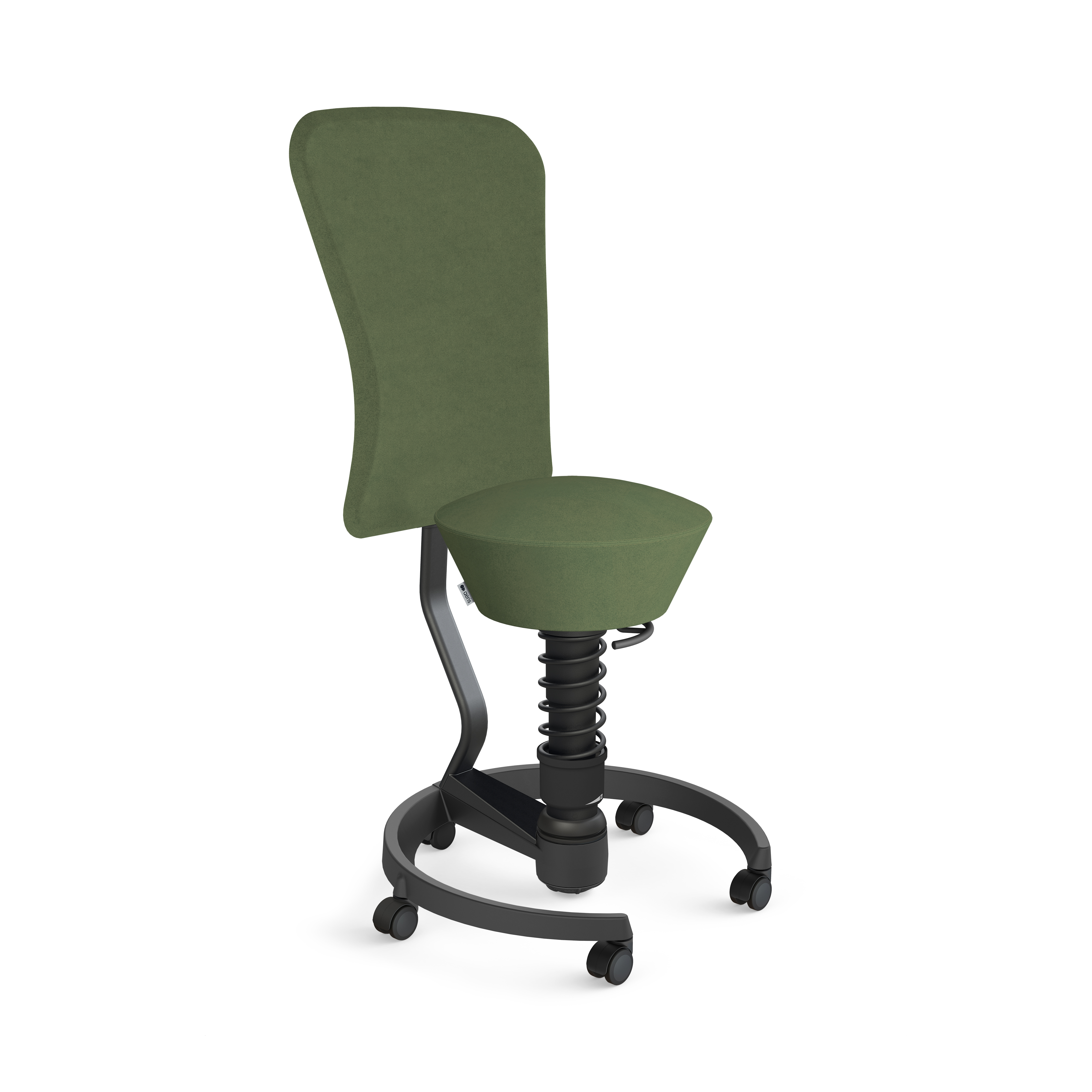 3-D-Hocker Swopper mit Rückenlehne