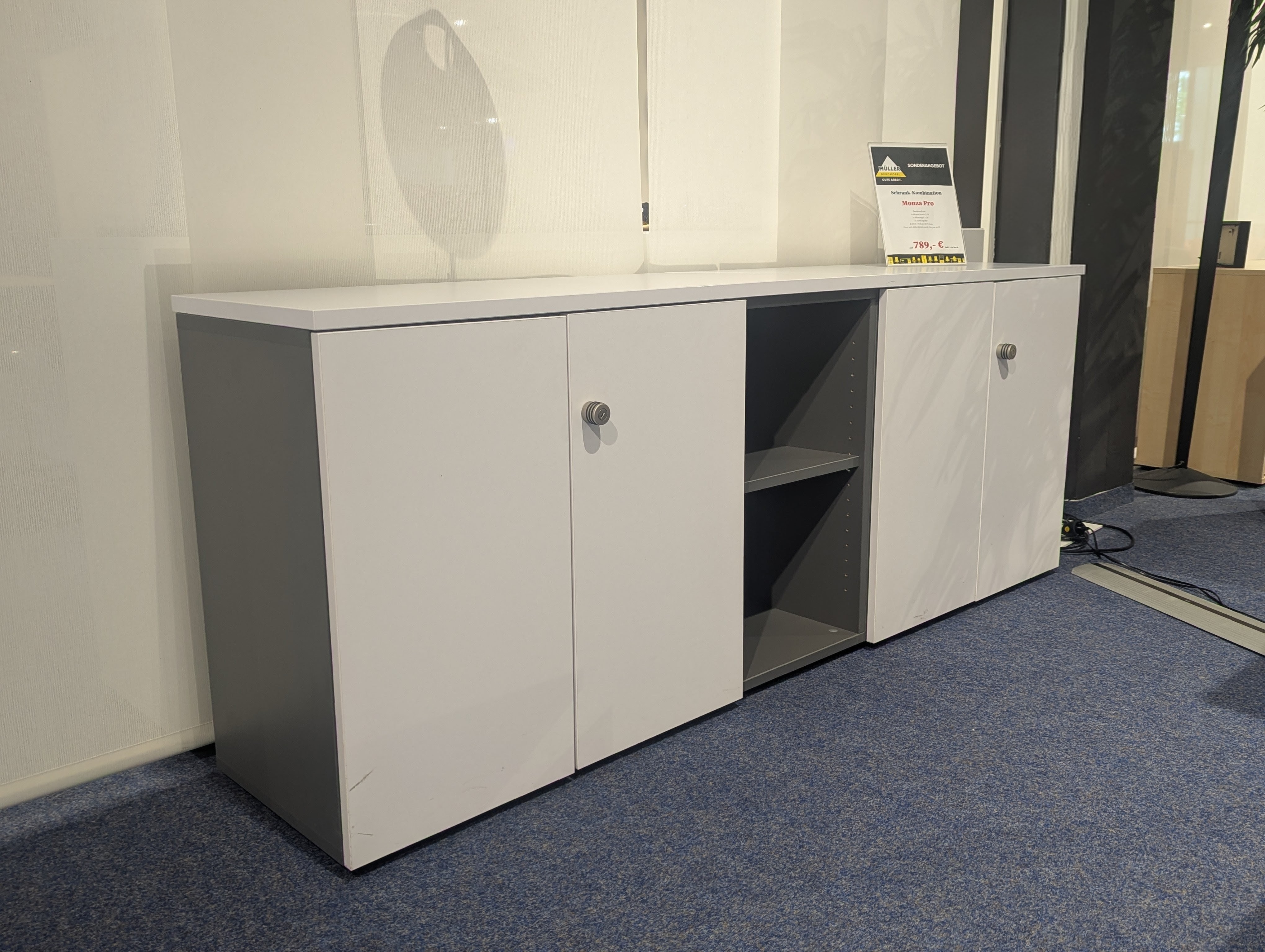 Sideboard Monza graphit/weiss