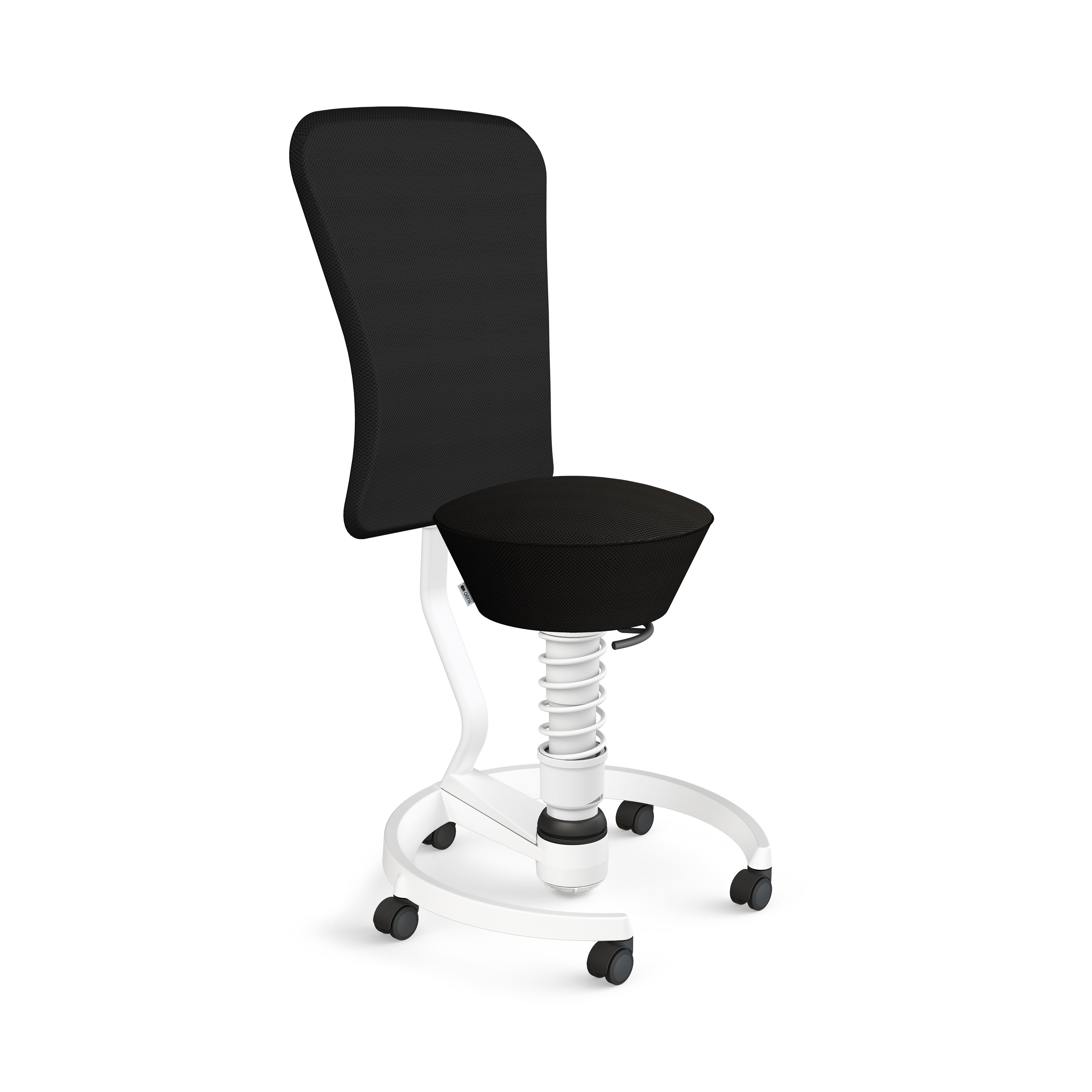 3-D-Hocker Swopper mit Rückenlehne