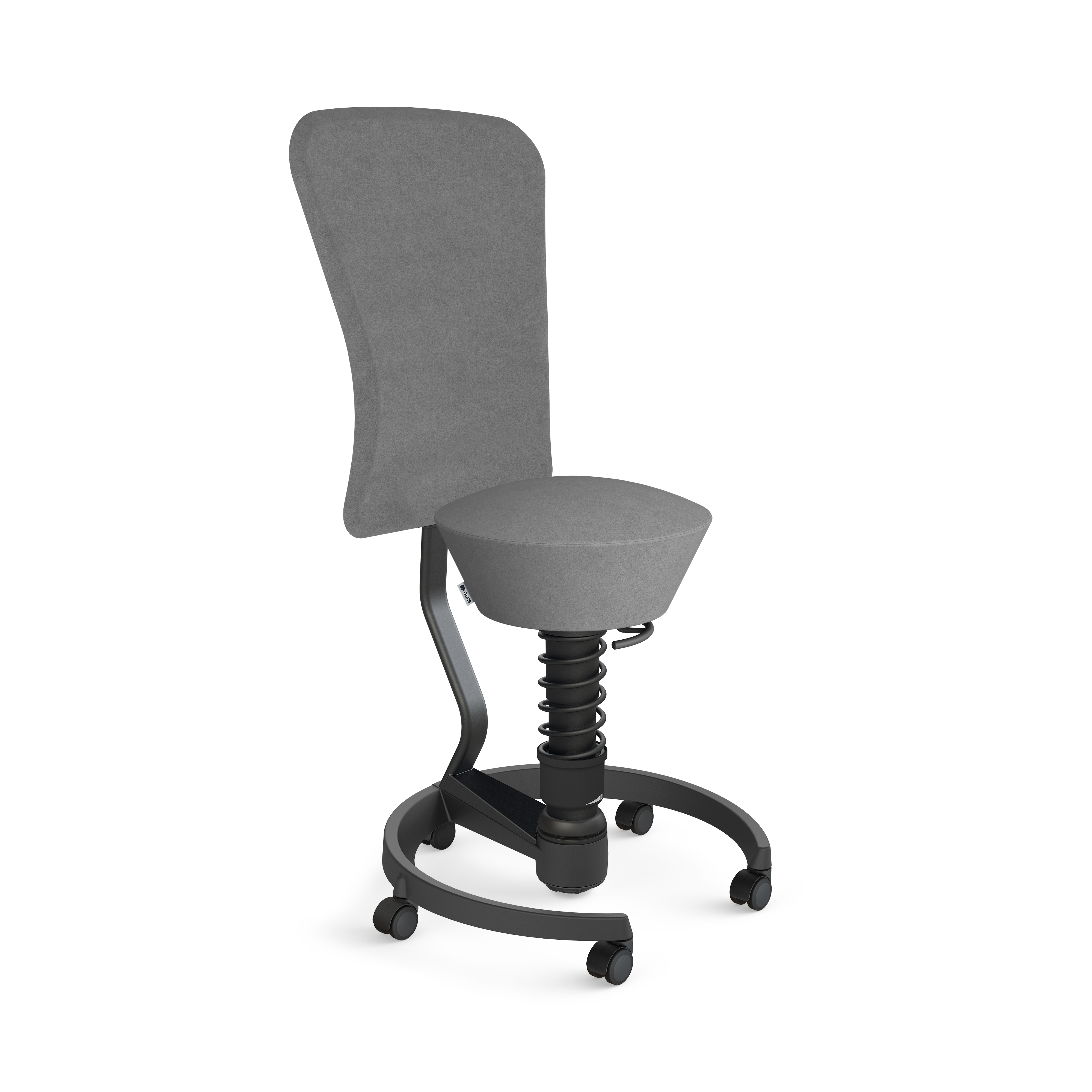 3-D-Hocker Swopper mit Rückenlehne